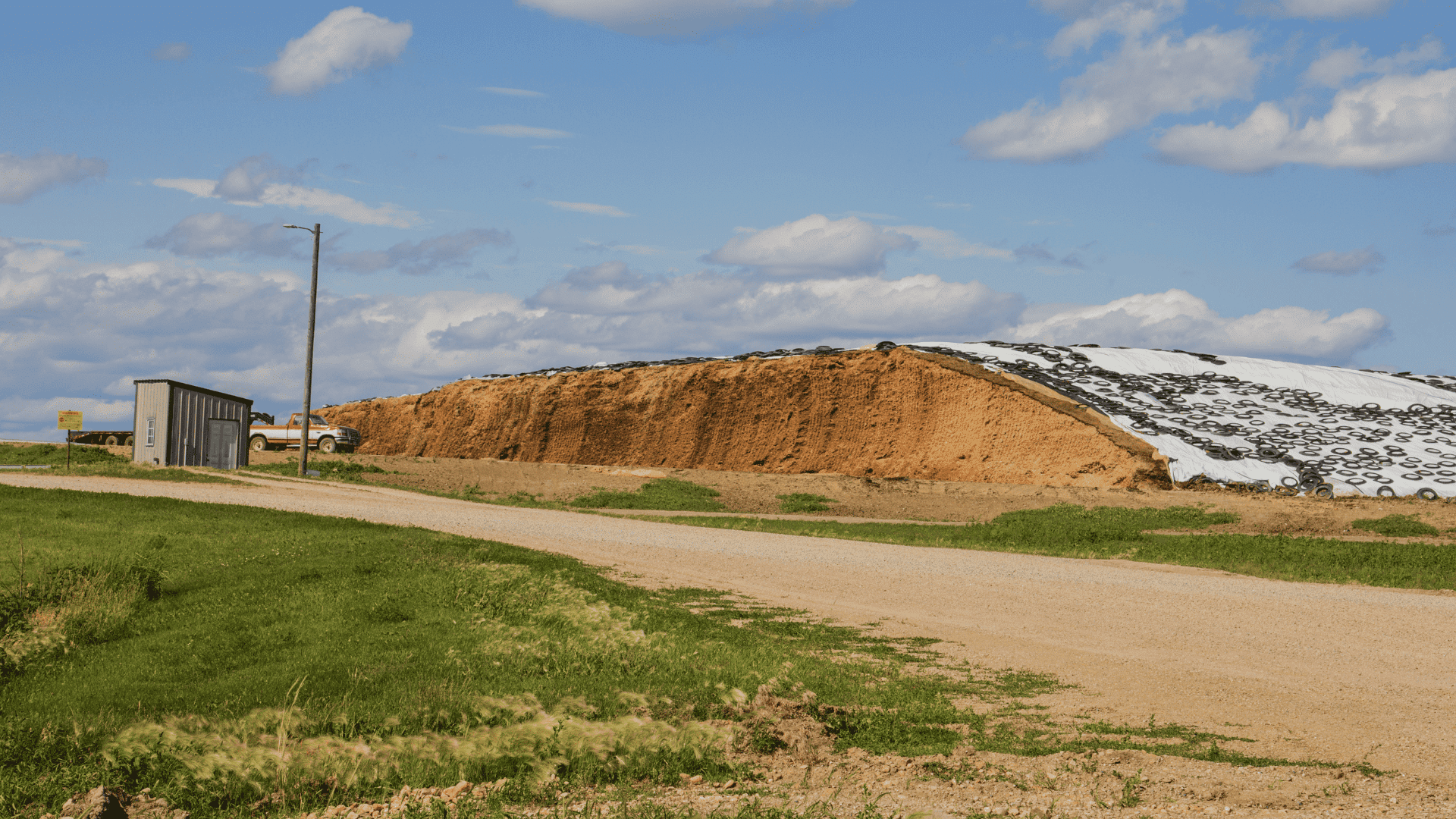 silage pile